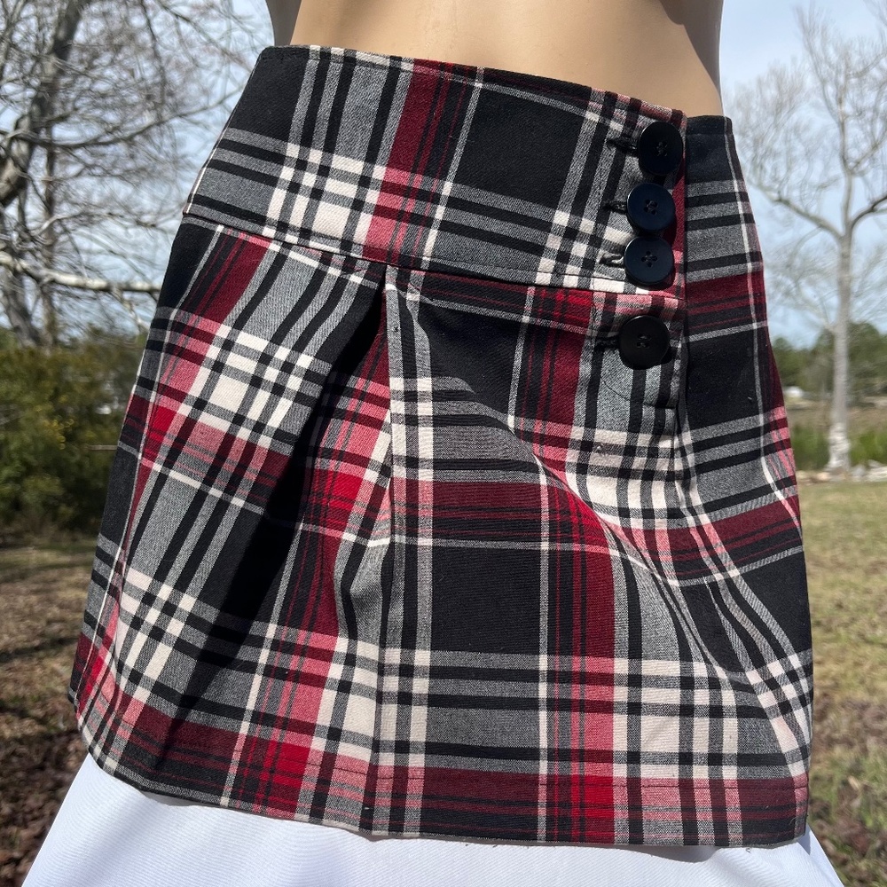 Y2K Rampage Size 9 Plaid Tartan School Girl Mini Skirt